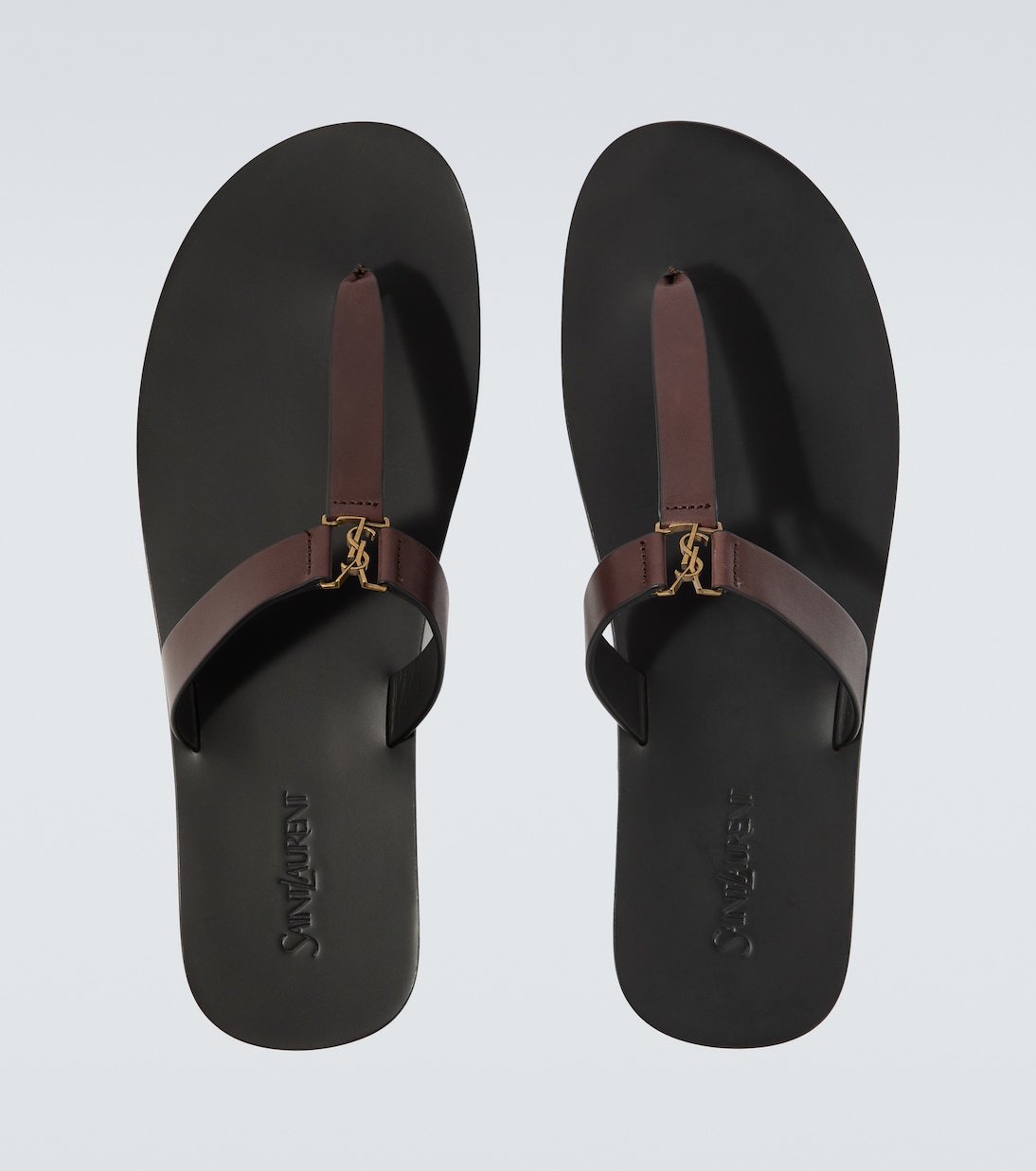 Cassandre leather thong sandals | Saint Laurent