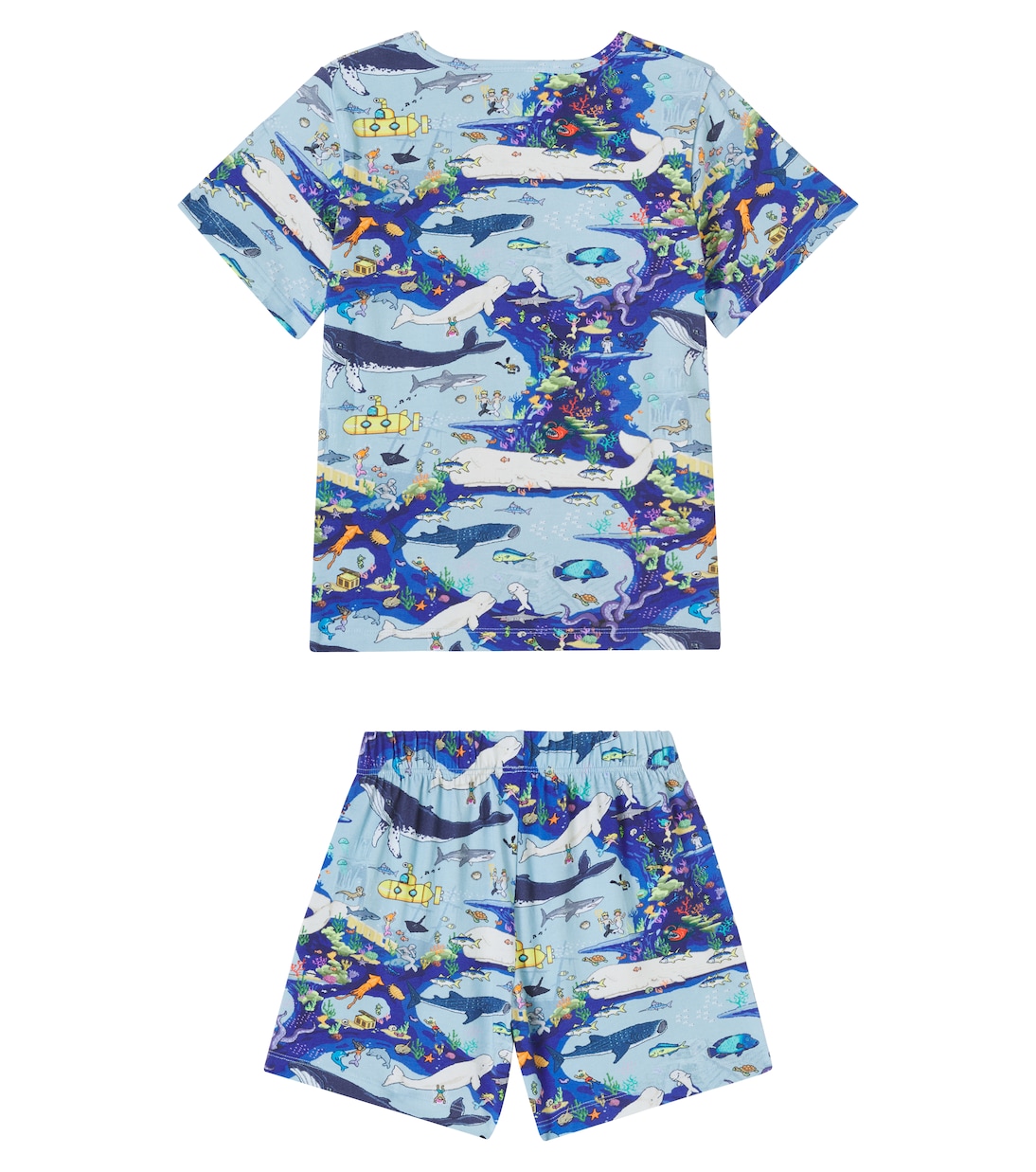 Printed cotton-blend pajamas   | Molo