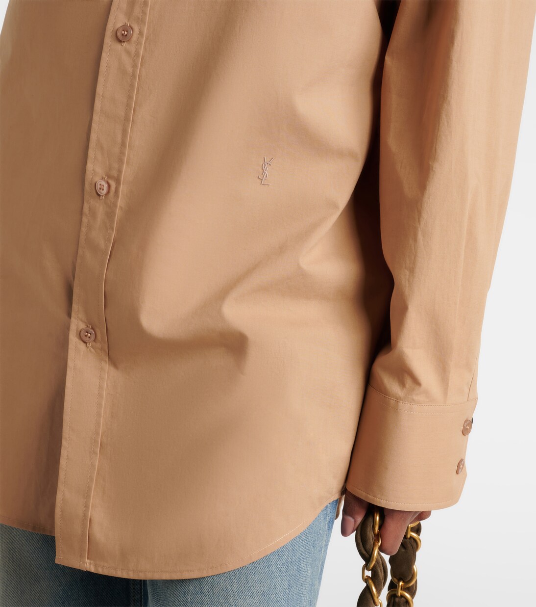 Camisa en popelín de algodón | Saint Laurent