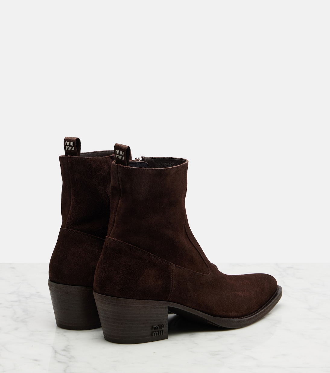 Suede ankle boots | Miu Miu