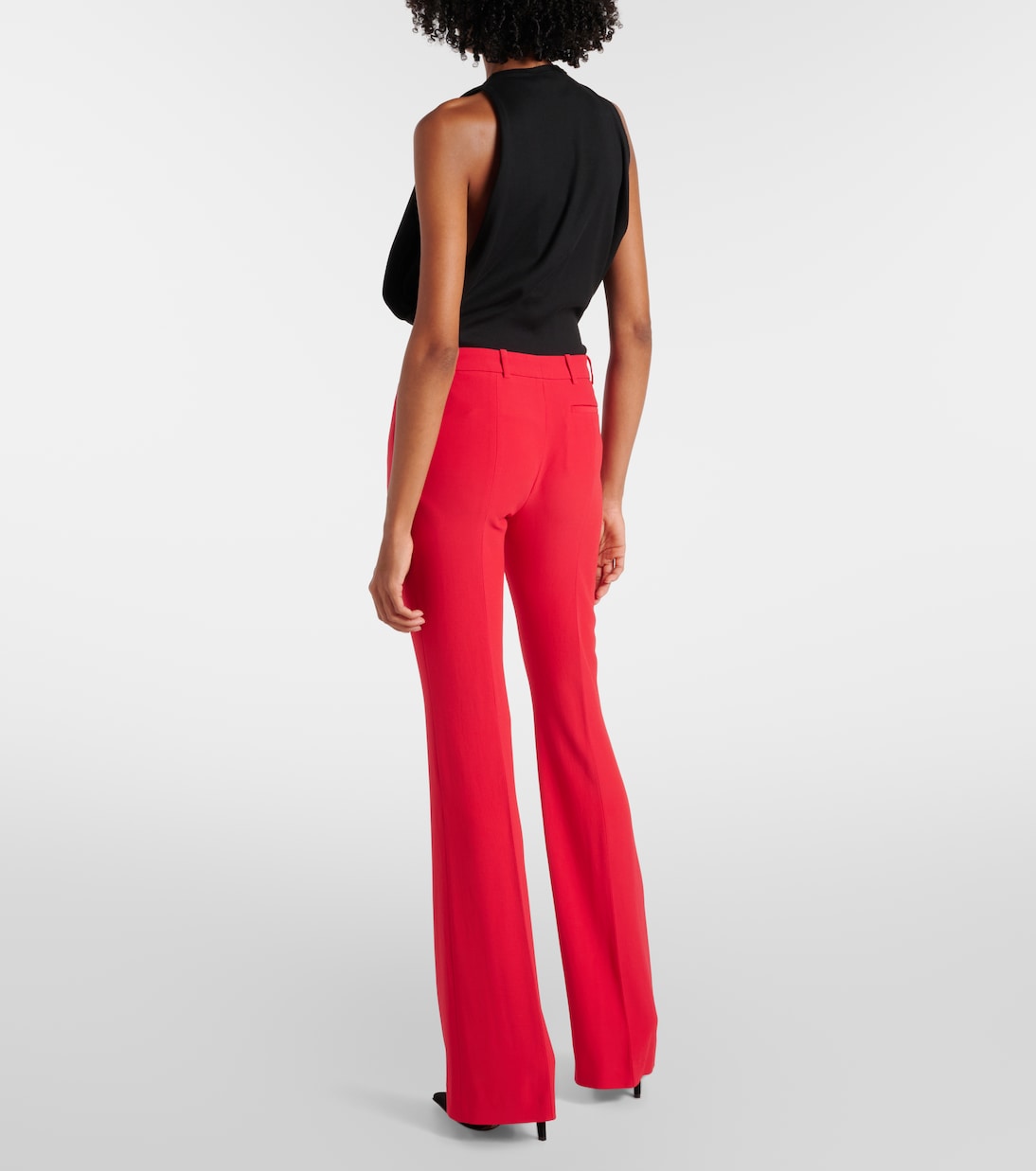 Flared-Hose aus Crêpe | McQueen