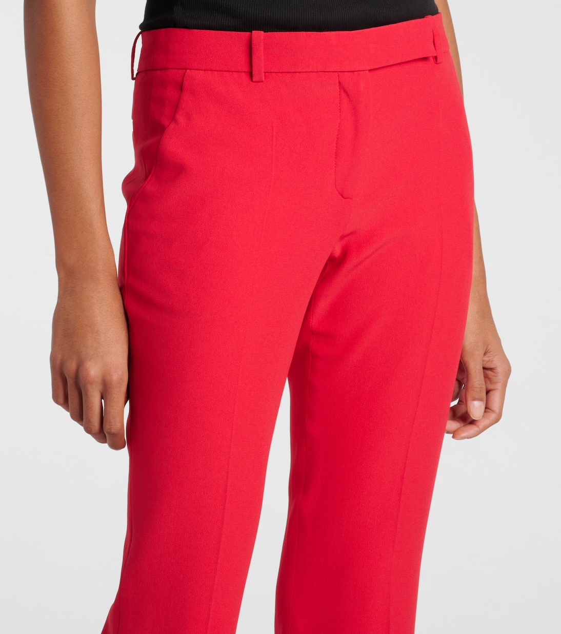 Flared-Hose aus Crêpe | McQueen