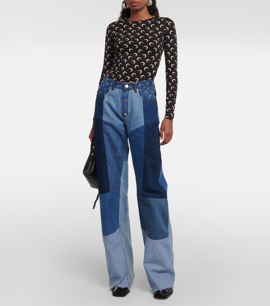 Printed jersey top | Marine Serre