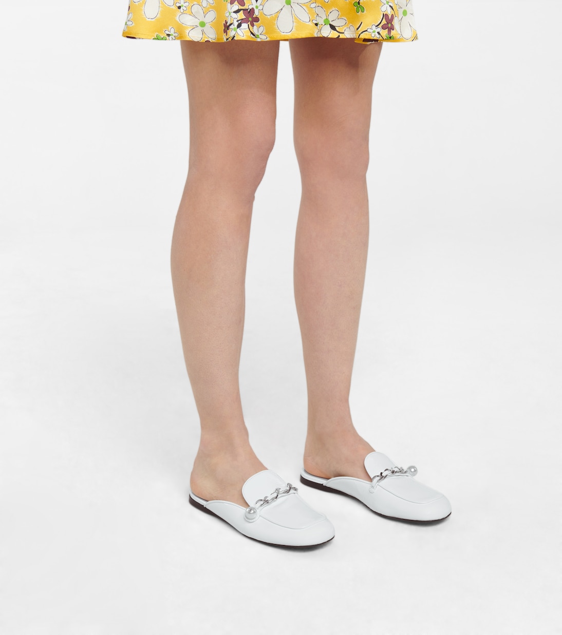 Verzierte Slippers aus Lackleder | Miu Miu