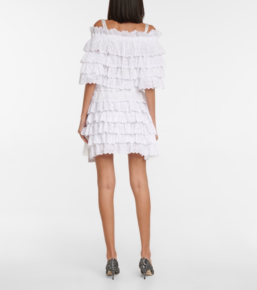 Broderie anglaise cotton minidress | Dolce&Gabbana