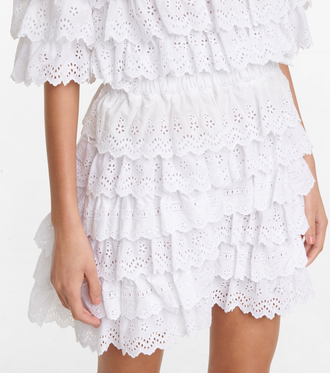 Broderie anglaise cotton minidress | Dolce&Gabbana