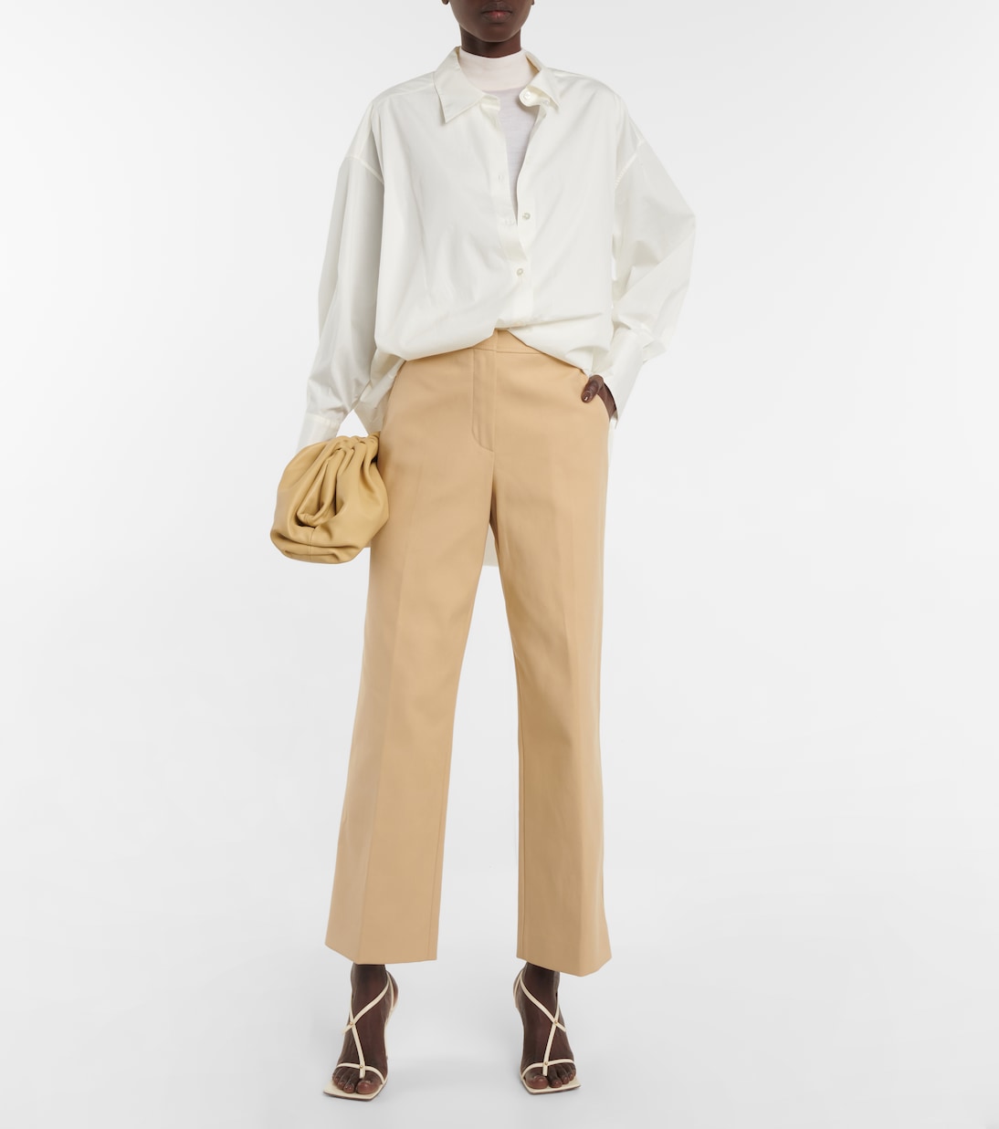 Valth high-rise cotton pants | Loro Piana