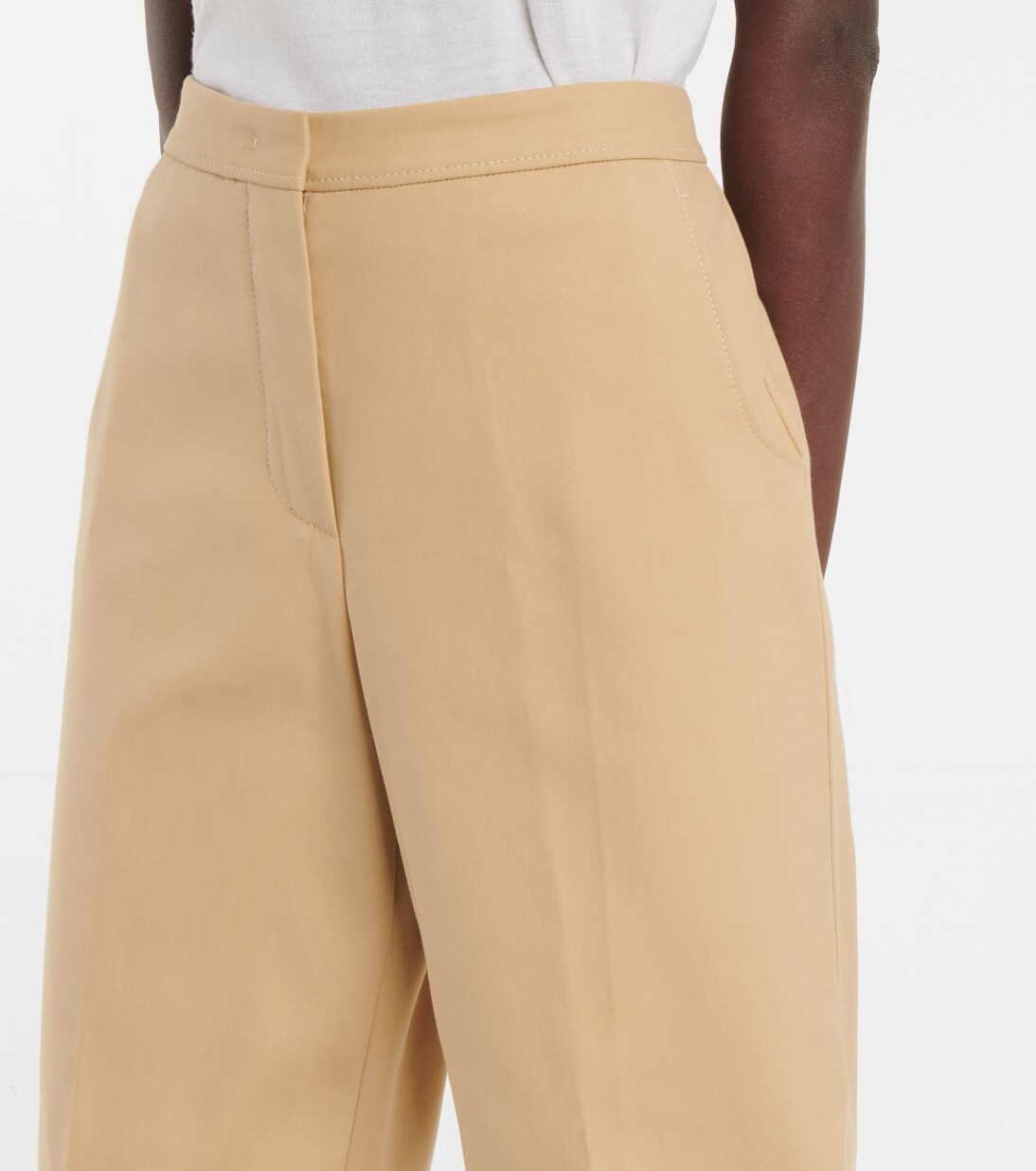 Valth high-rise cotton pants | Loro Piana