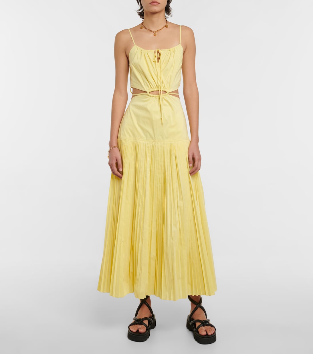 Rem cotton-blend maxi dress | Simkhai