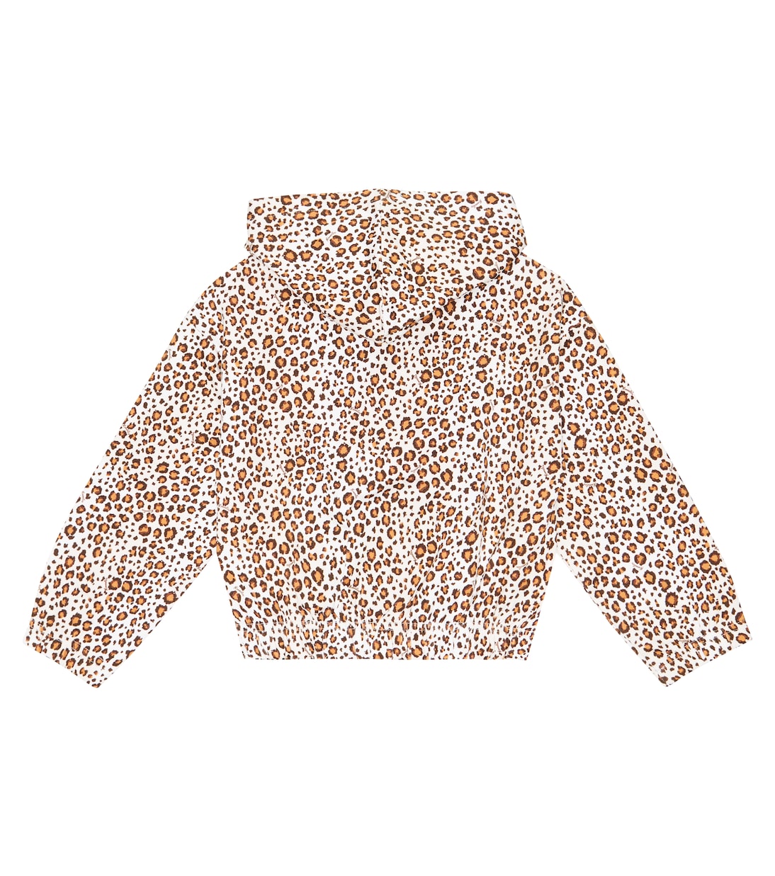 Sweat-shirt à capuche zippé à motif léopard | Monnalisa