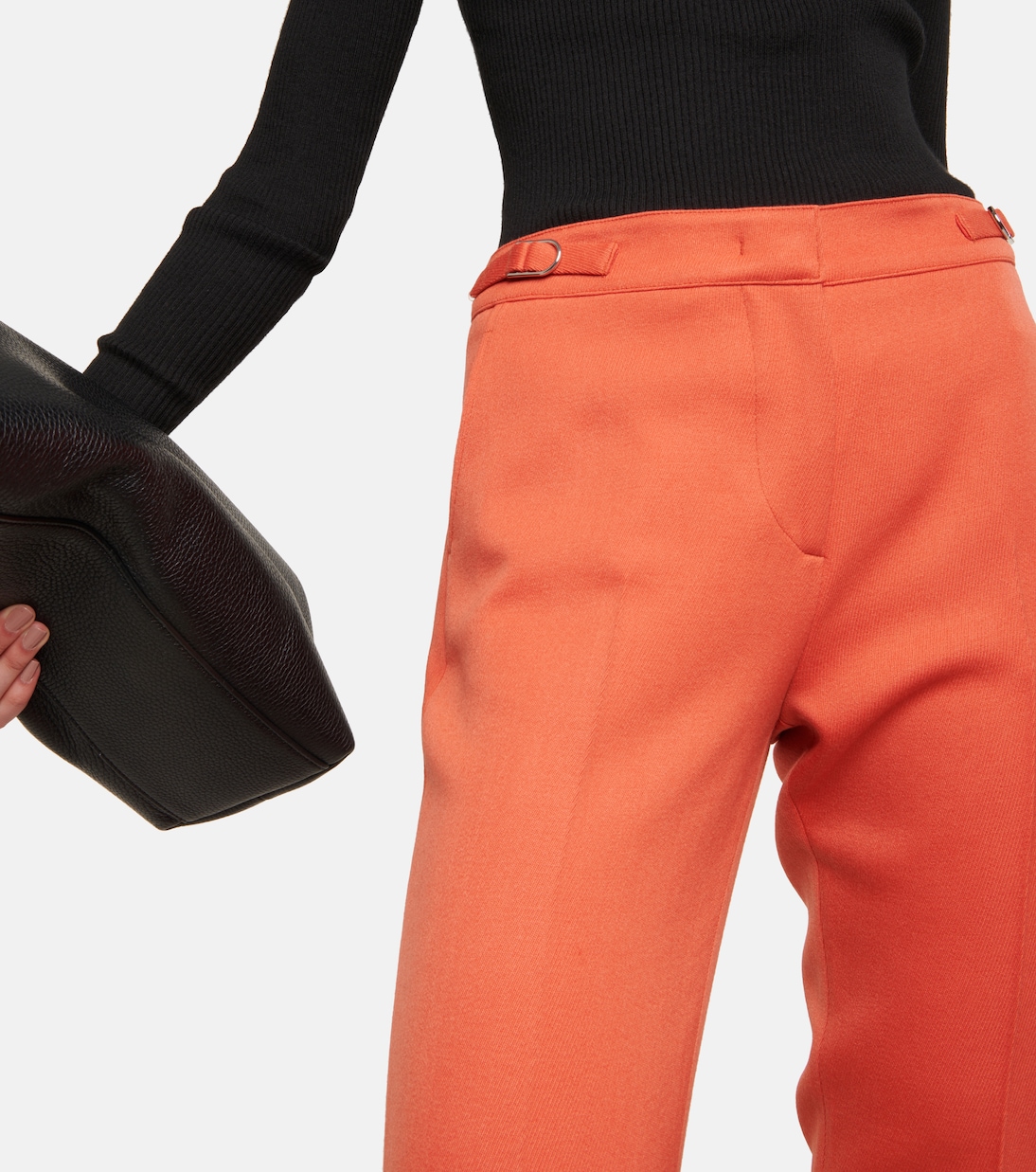Isabel mid-rise slim virgin wool pants | Gabriela Hearst