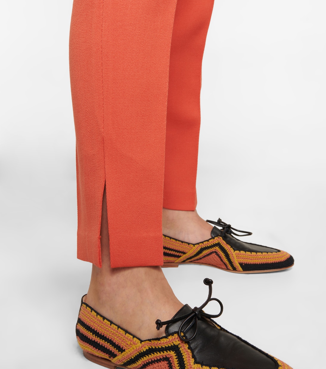 Isabel mid-rise slim virgin wool pants | Gabriela Hearst