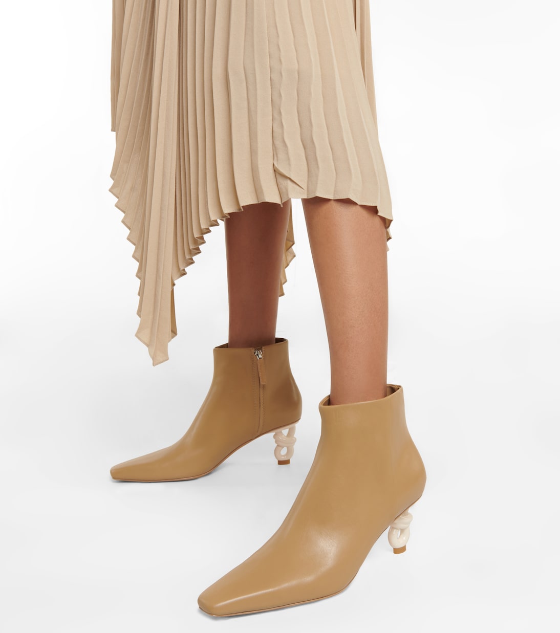 Bodhi Knot Heel leather boots | Simkhai