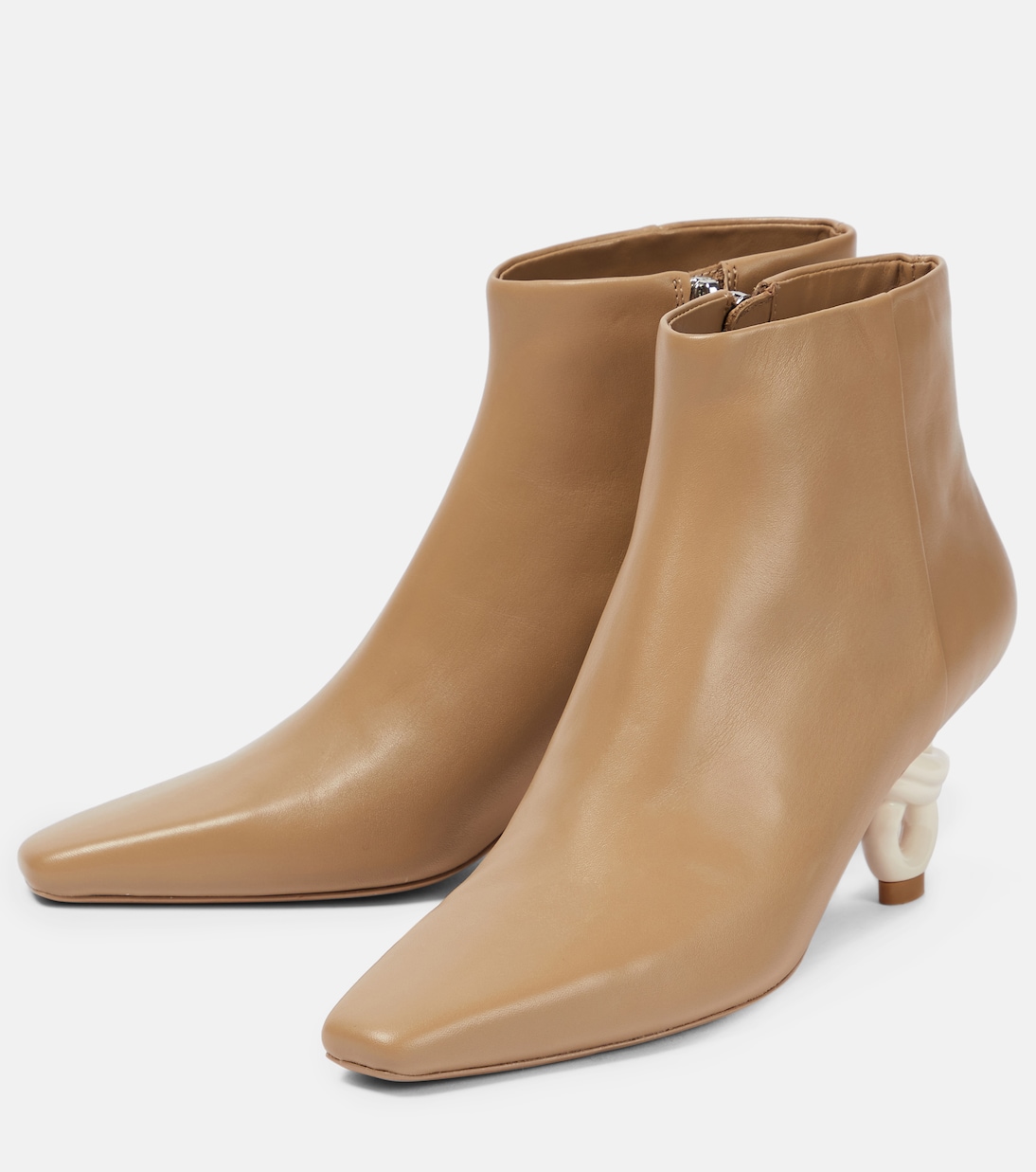 Bodhi Knot Heel leather boots | Simkhai