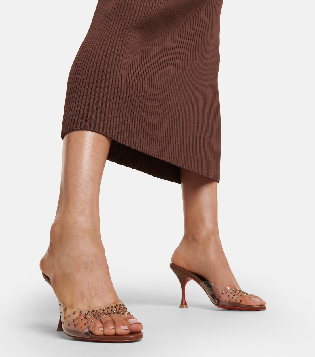 Sandali Nudes Degramule in pelle | Christian Louboutin
