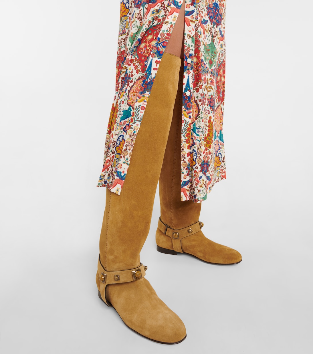 Botas altas Crown Me de piel adornadas | Etro