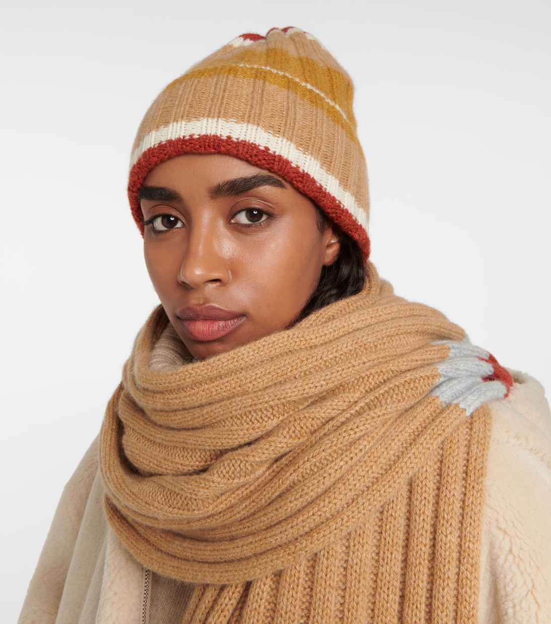 Berretto in cashmere a righe | Loro Piana