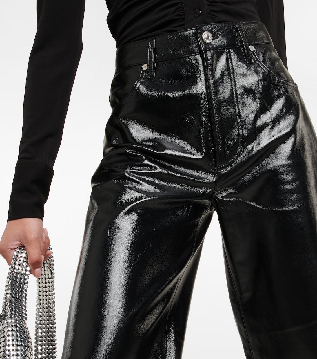 Paloma high-rise wide-leg leather pants | Citizens of Humanity
