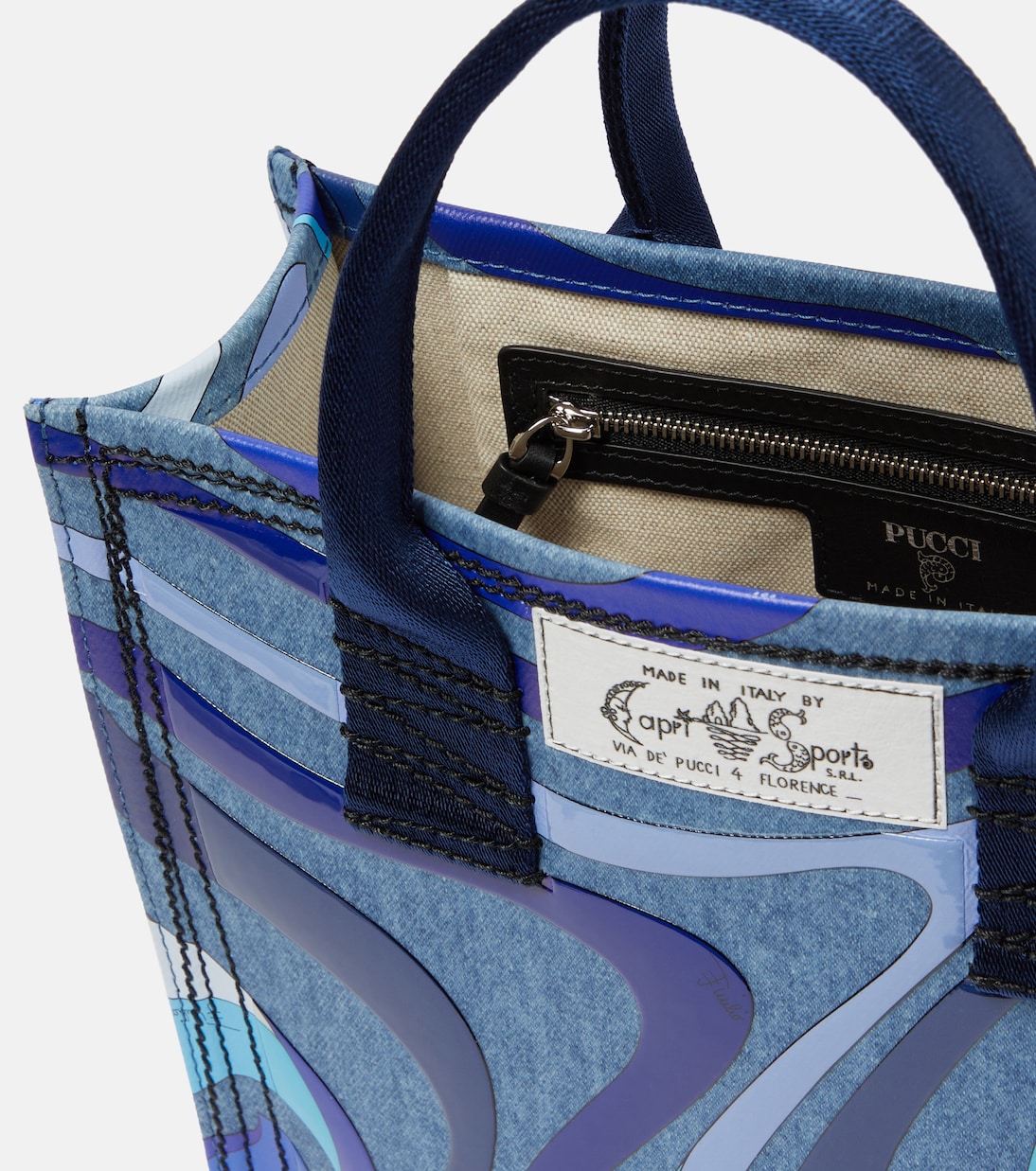 Tote Marmo de denim | Pucci