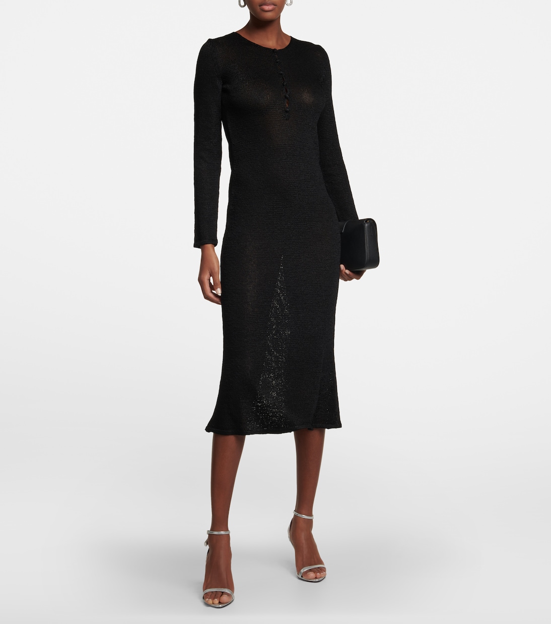 Metallic knitted maxi dress | Tom Ford