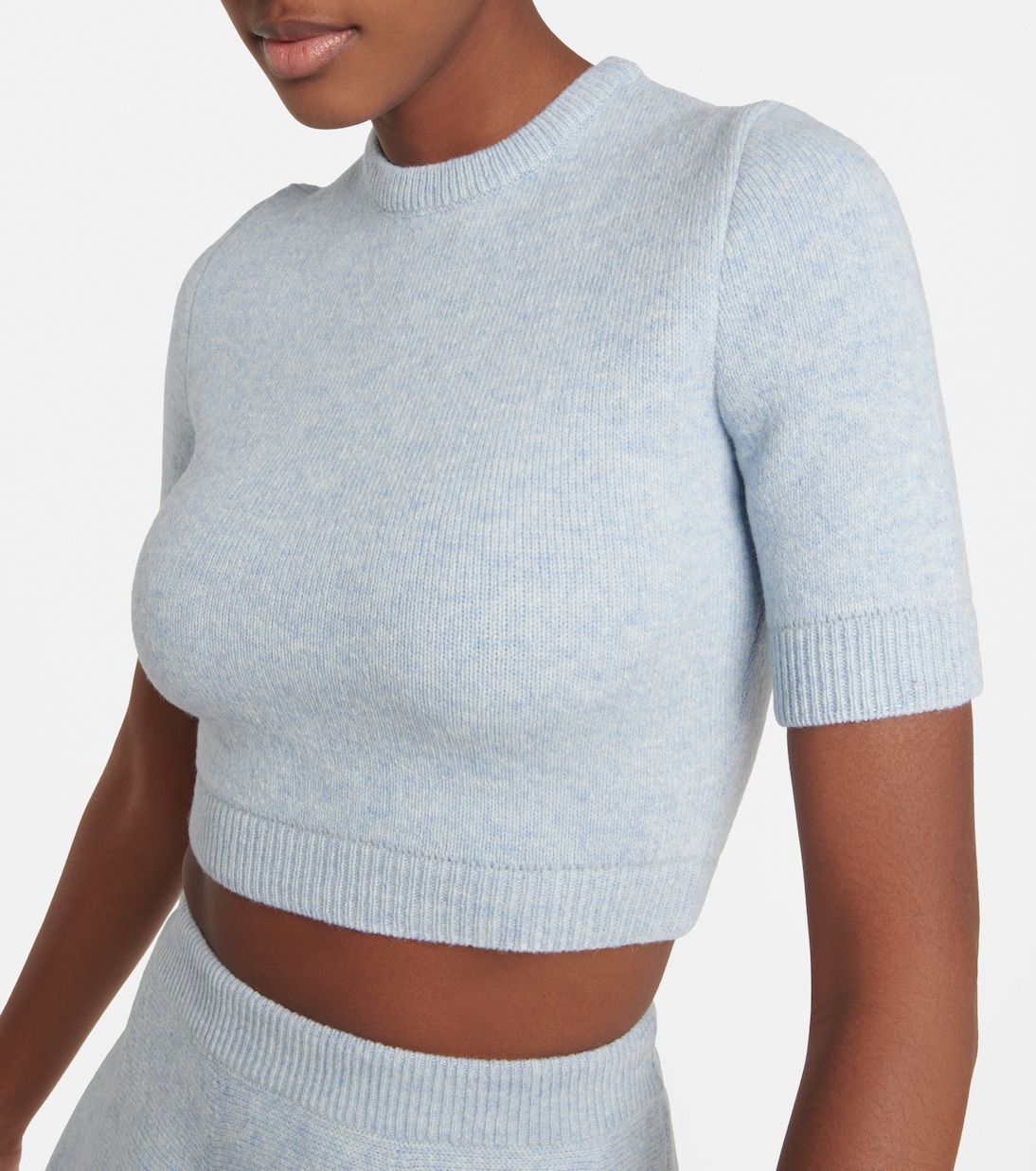 Pullover cropped in lana | Alaïa