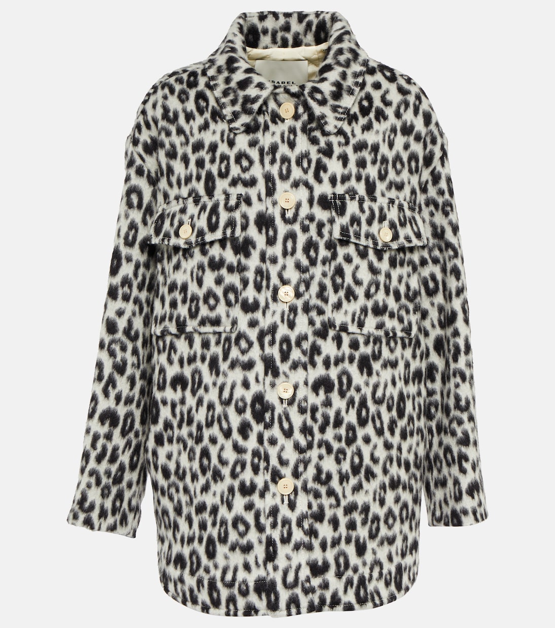Odelino leopard-print virgin wool jacket | Isabel Marant