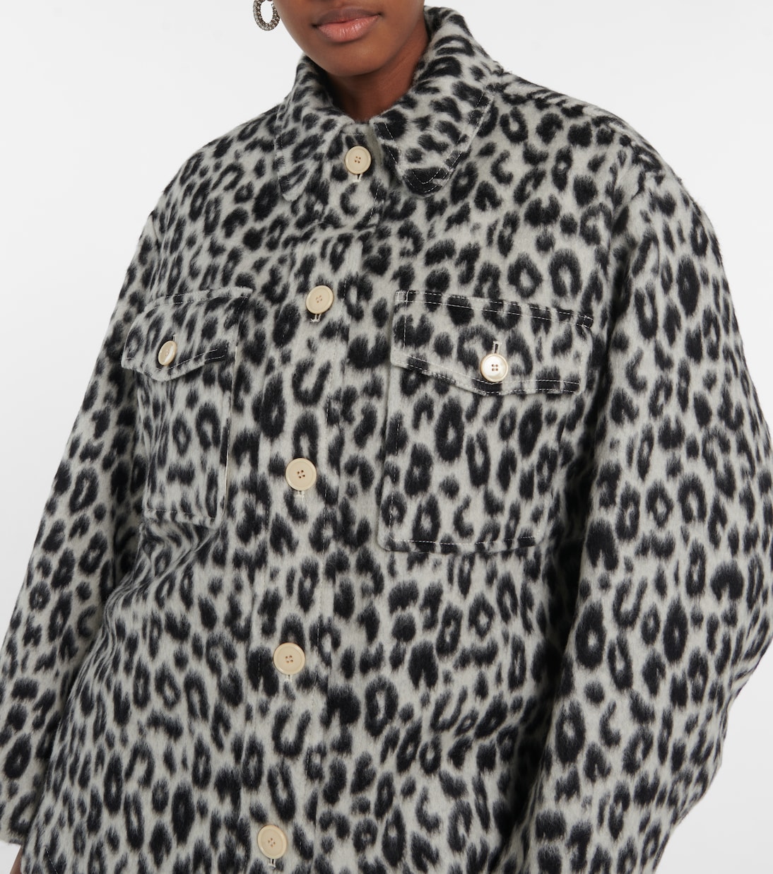 Odelino leopard-print virgin wool jacket | Isabel Marant
