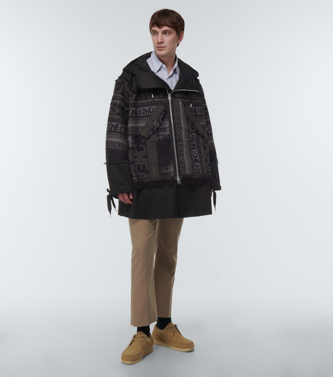 x Eric Haze chaqueta de jacquard | Sacai