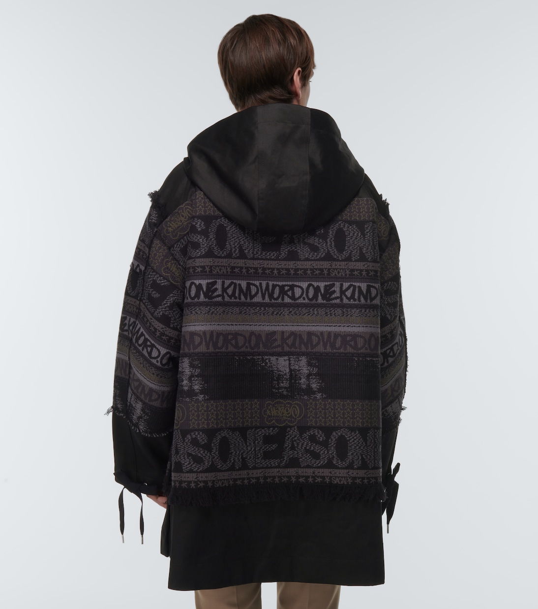 x Eric Haze chaqueta de jacquard | Sacai