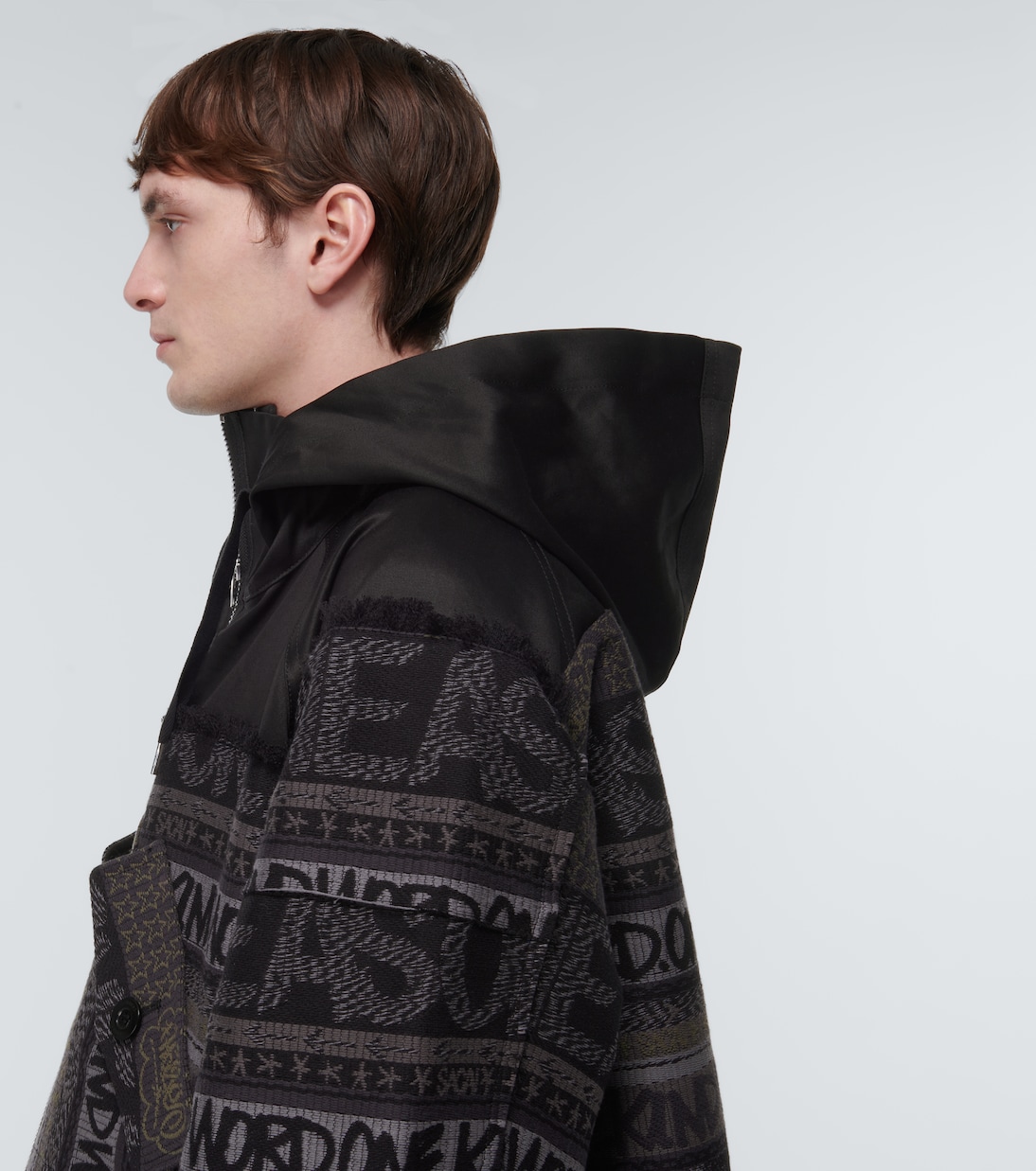 x Eric Haze chaqueta de jacquard | Sacai