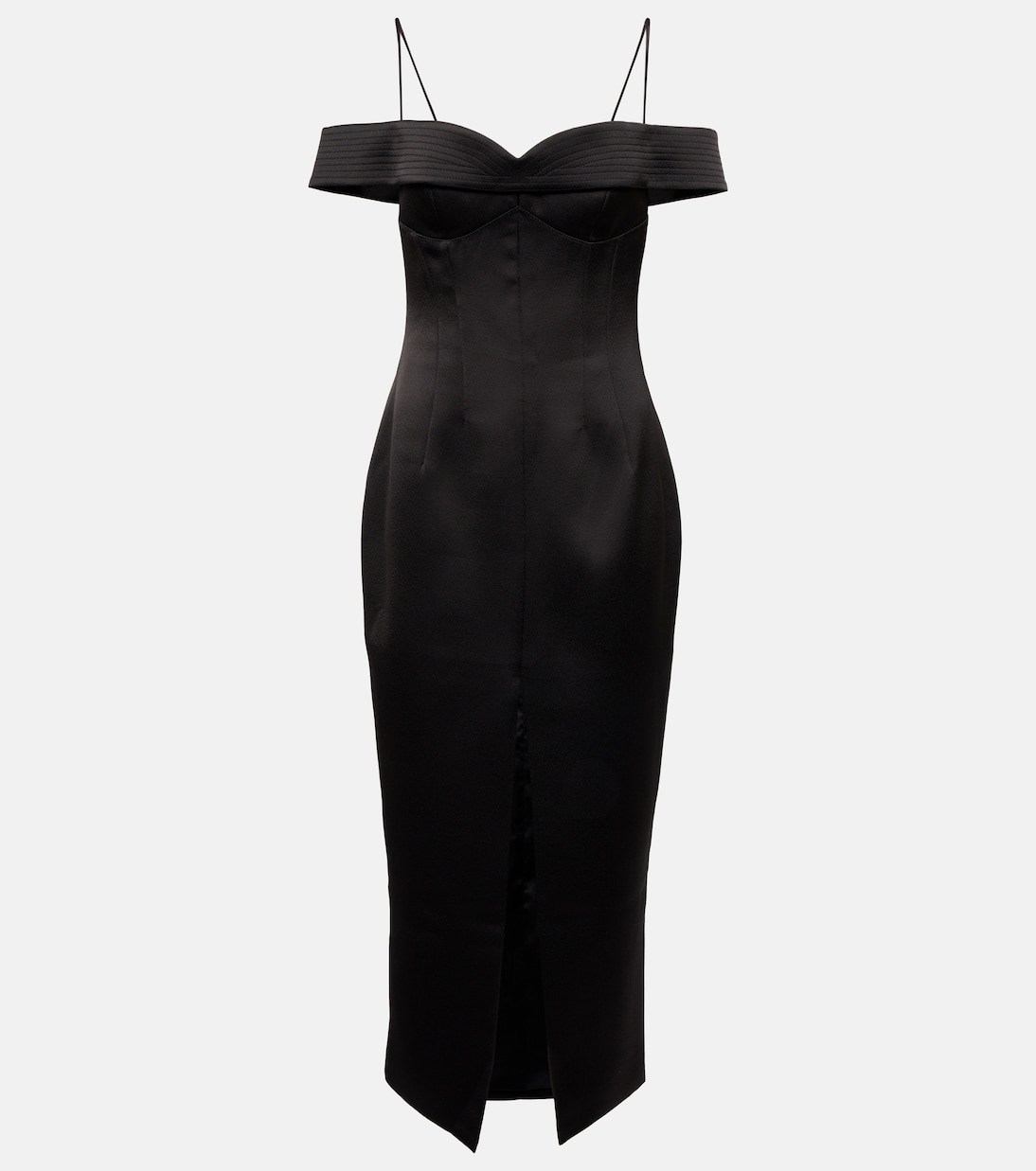 Robe midi en satin | Rasario