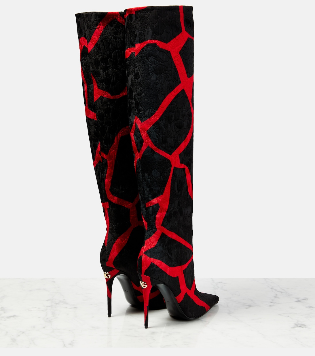 Botas altas en jacquard estampadas | Dolce&Gabbana