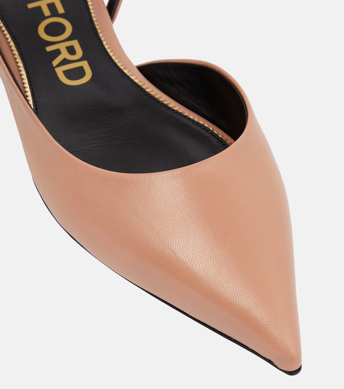 Padlock leather slingback flats | Tom Ford