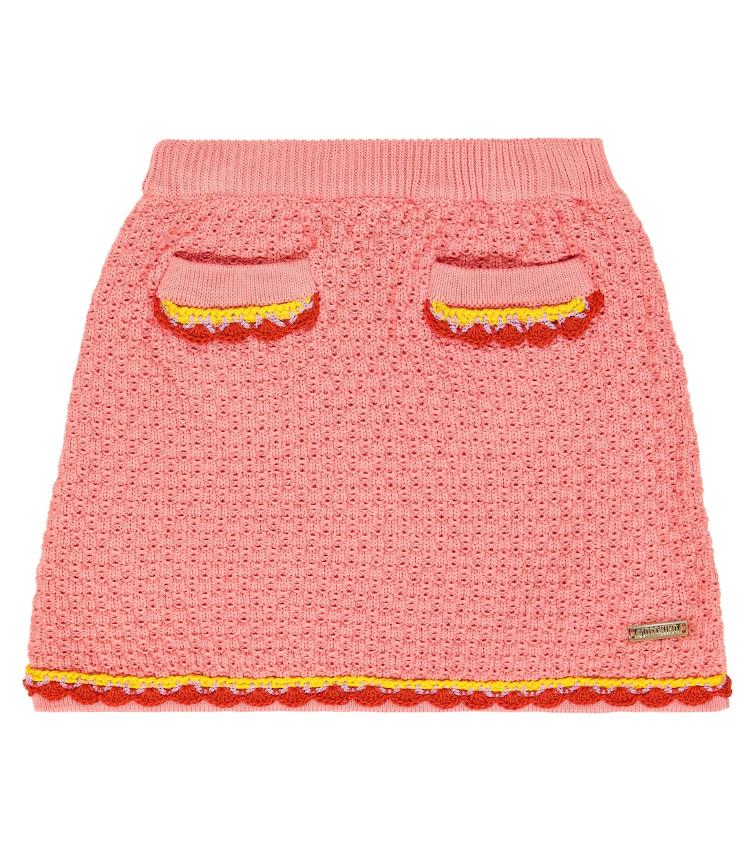 Minigonna in cotone con ricamo | Moschino Kids