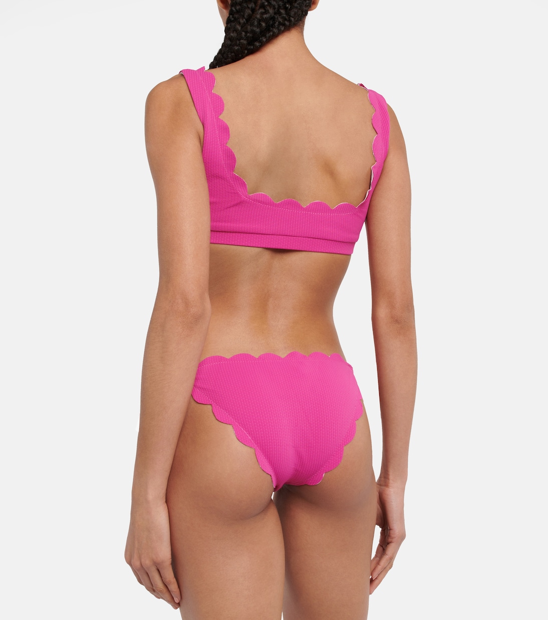 Top bikini con orlo a smerlo | Marysia