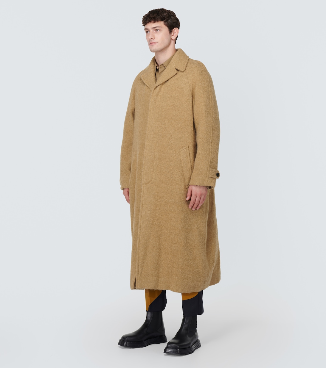 Mantel aus Jute und Wolle | Dries Van Noten