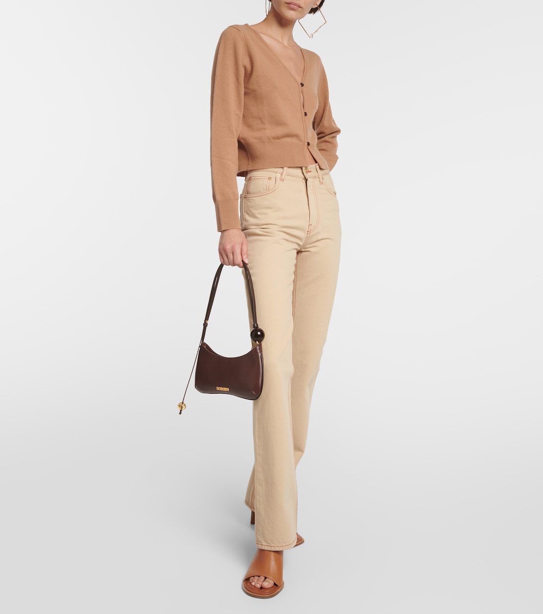 Cropped wool and cashmere cardigan | Jardin des Orangers