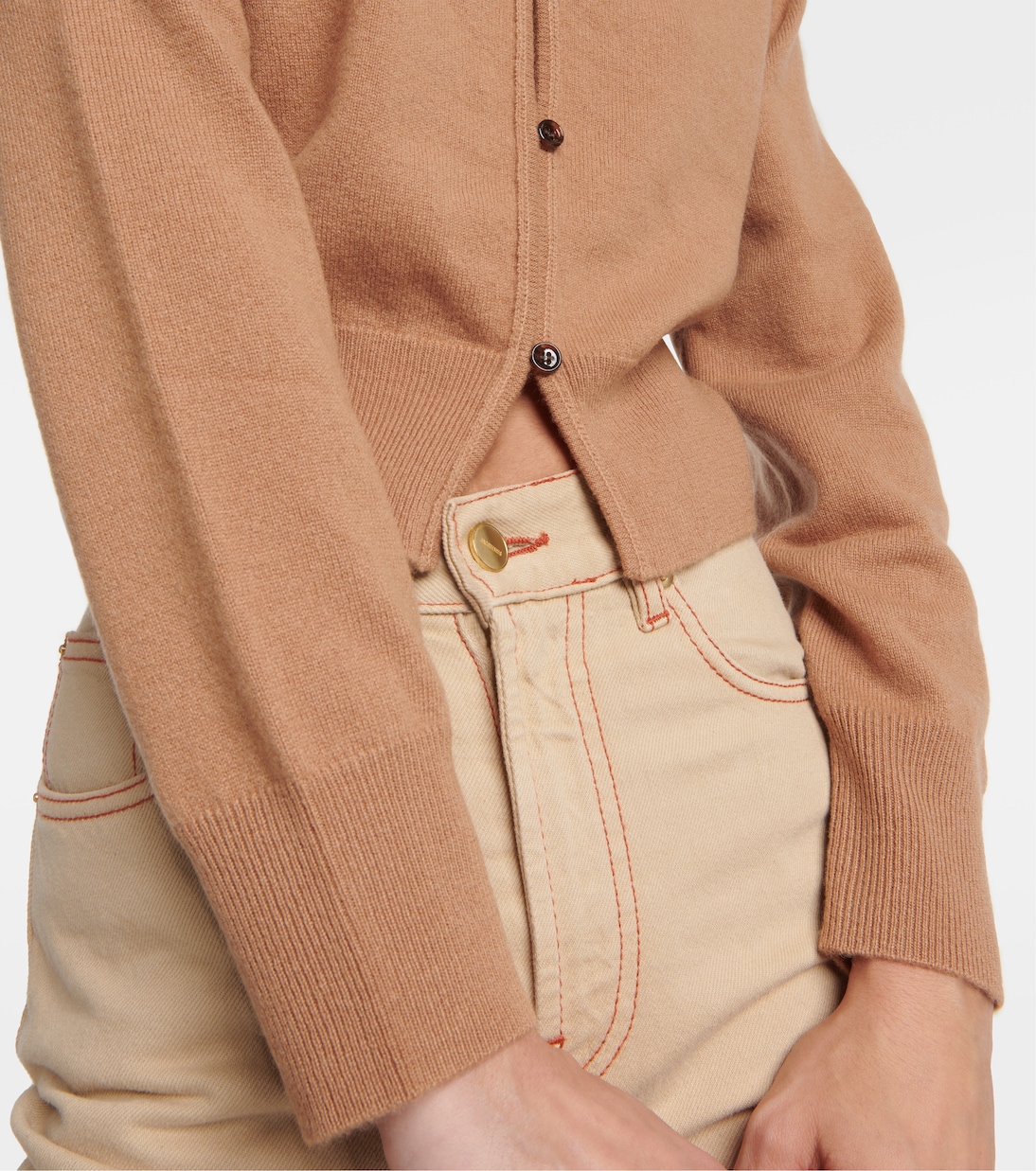 Cropped wool and cashmere cardigan | Jardin des Orangers