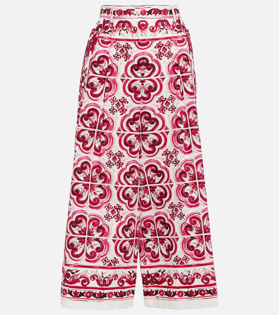 Jupe-culotte imprimée en coton | Dolce&Gabbana