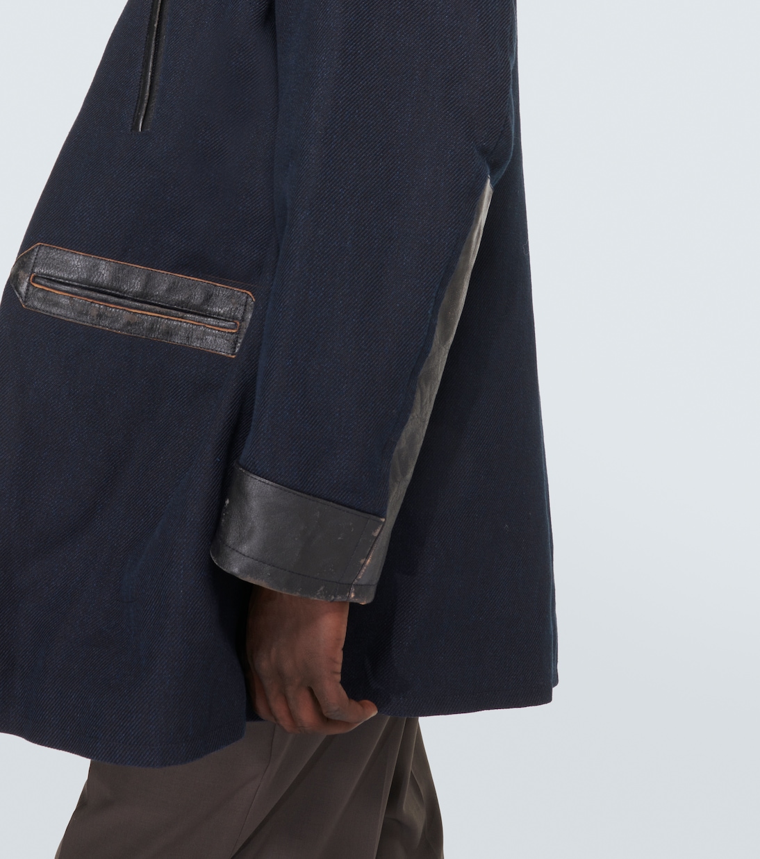 Wool and linen twill peacoat | Visvim