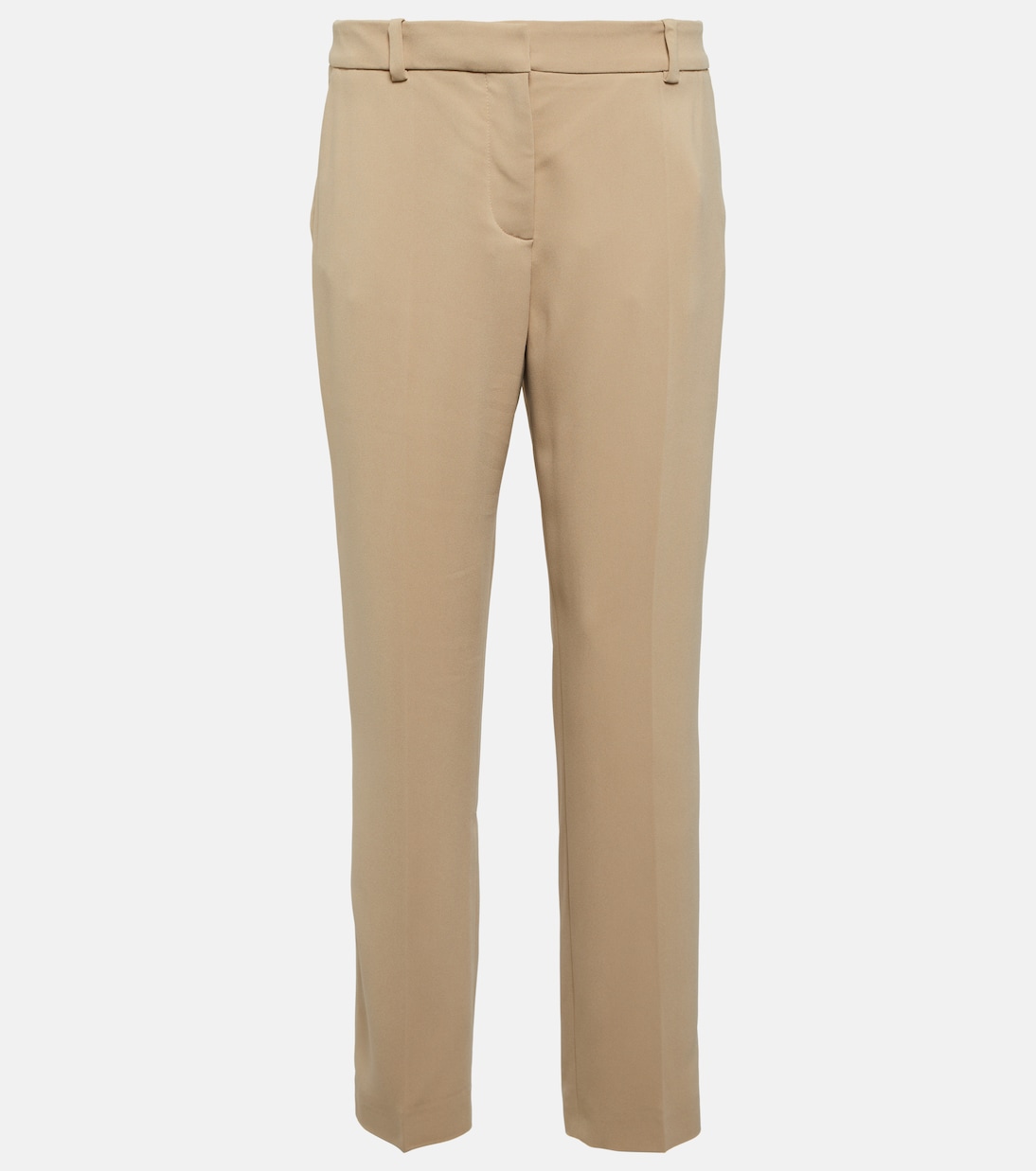 Cropped crêpe straight pants | Joseph