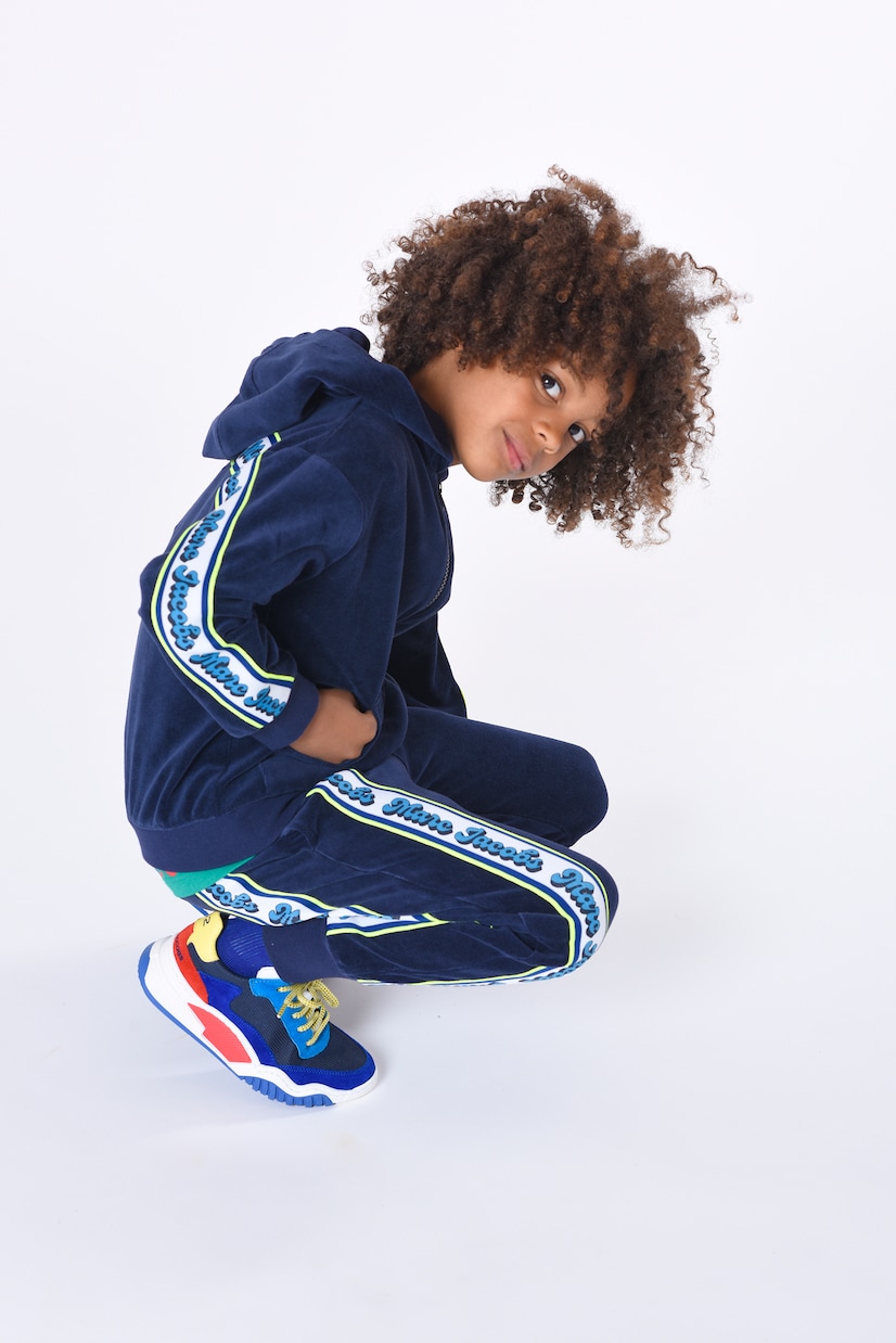 Felpa in velluto con cappuccio | Marc Jacobs Kids