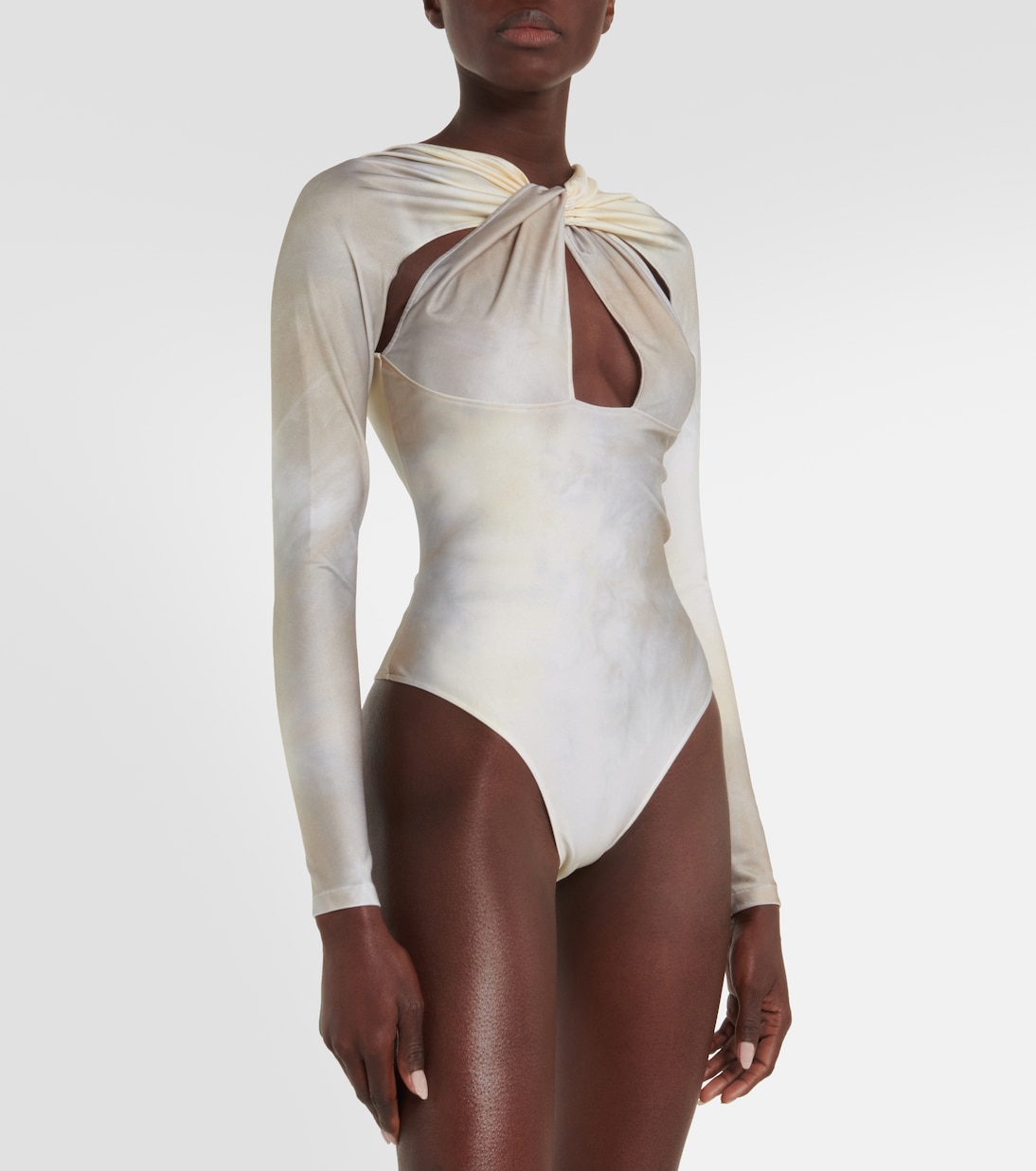 Criss-cross jersey bodysuit | Coperni