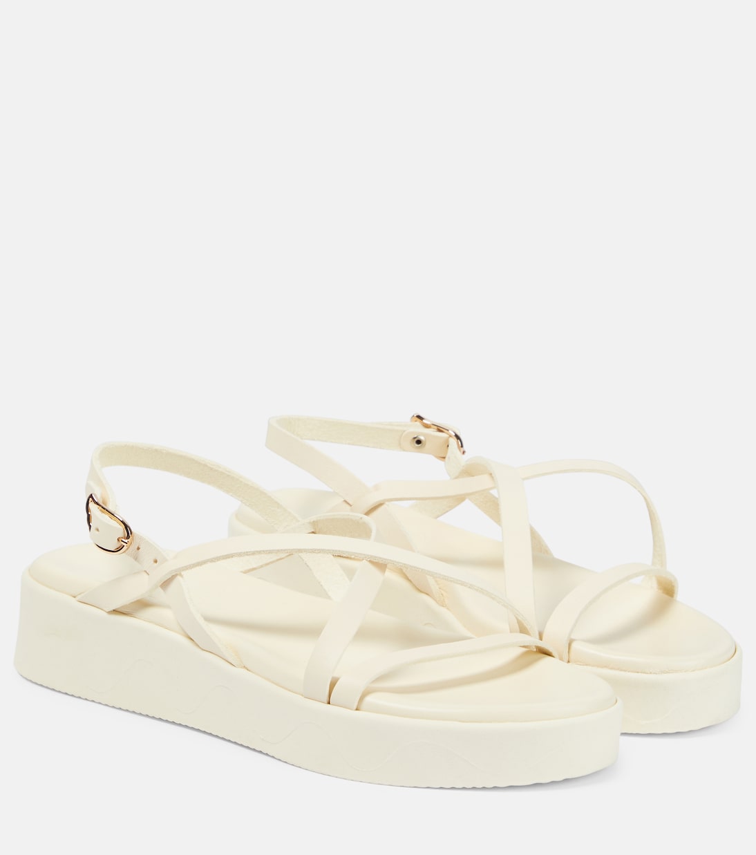 Silia leather platform sandals | Ancient Greek Sandals