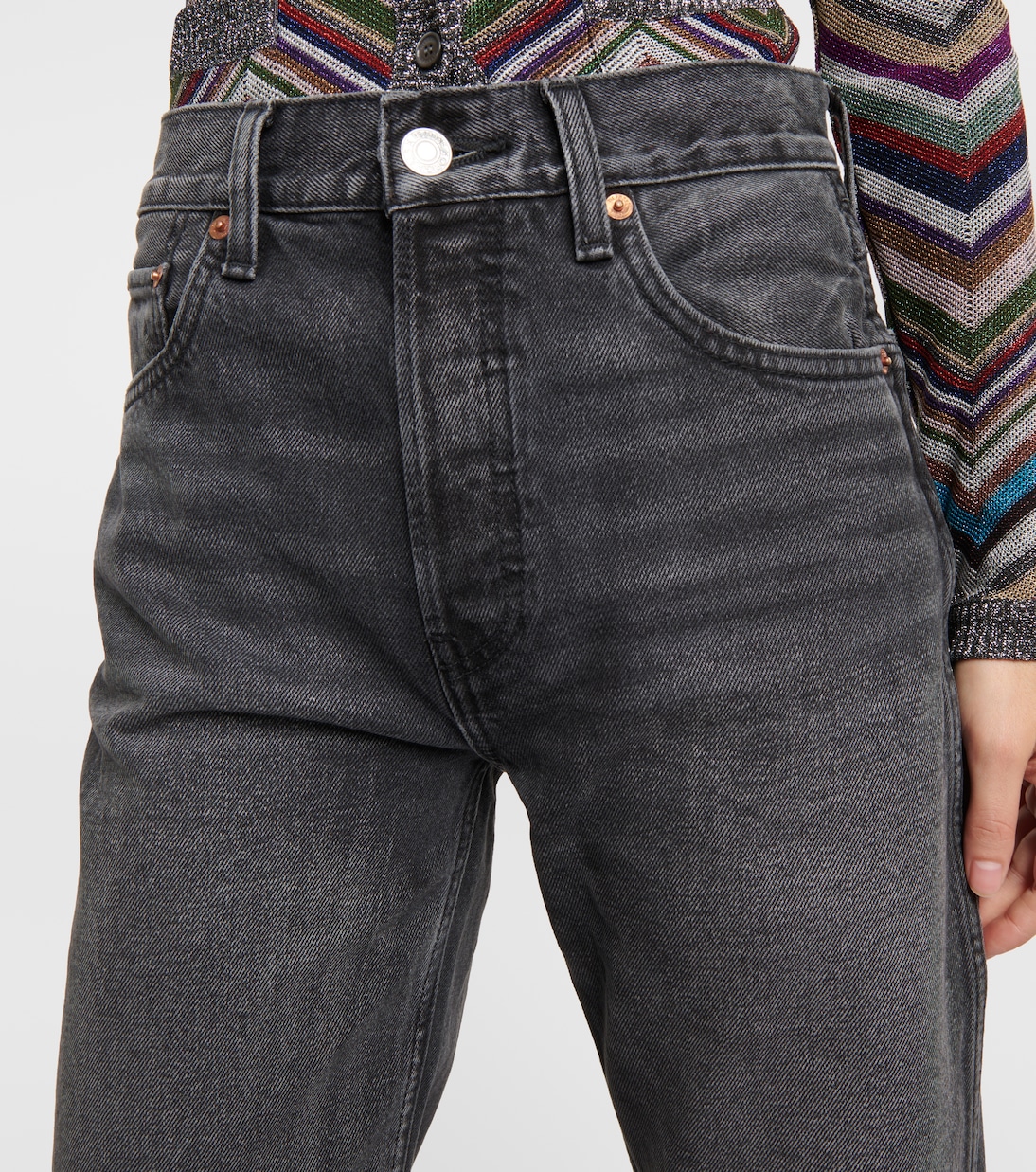 Jeans rectos 90’s Loose de tiro alto | Re/Done