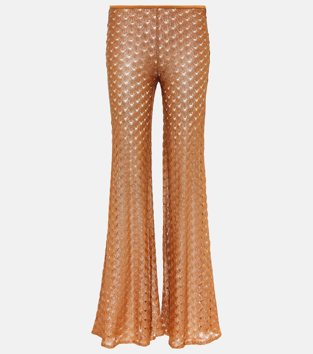 Weite Low-Rise-Hose aus Häkelstrick | Missoni Mare