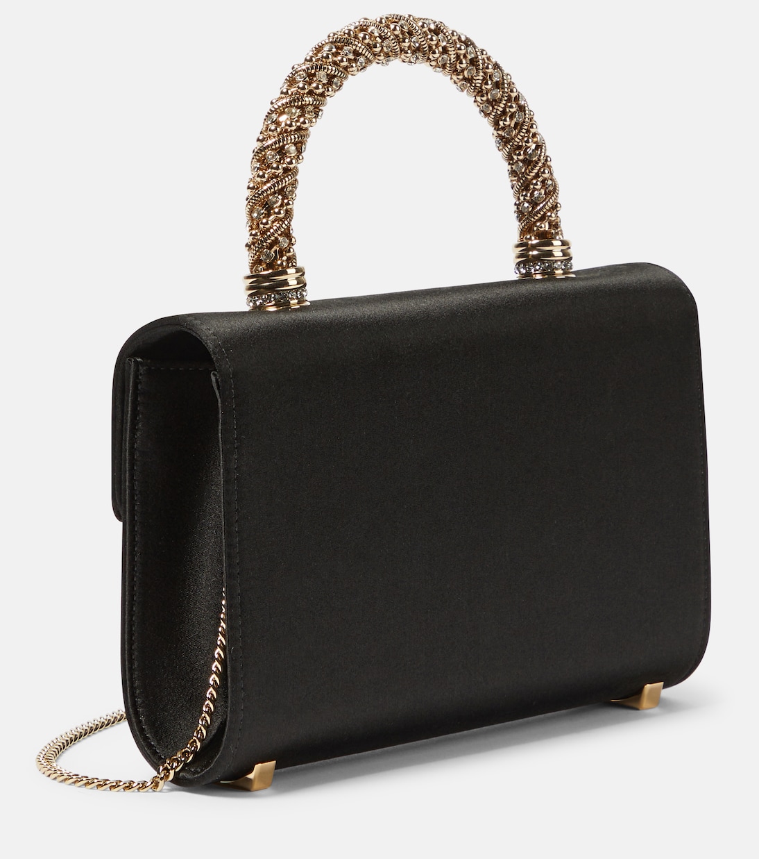 RV Bouquet Mini satin clutch | Roger Vivier