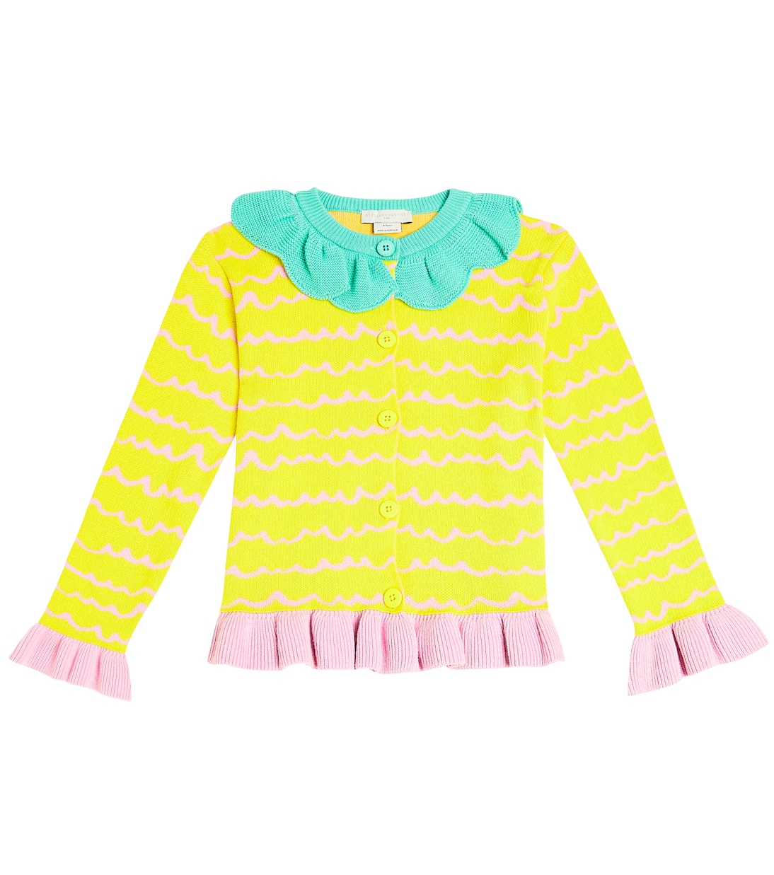 Cárdigan de algodón a rayas | Stella McCartney Kids