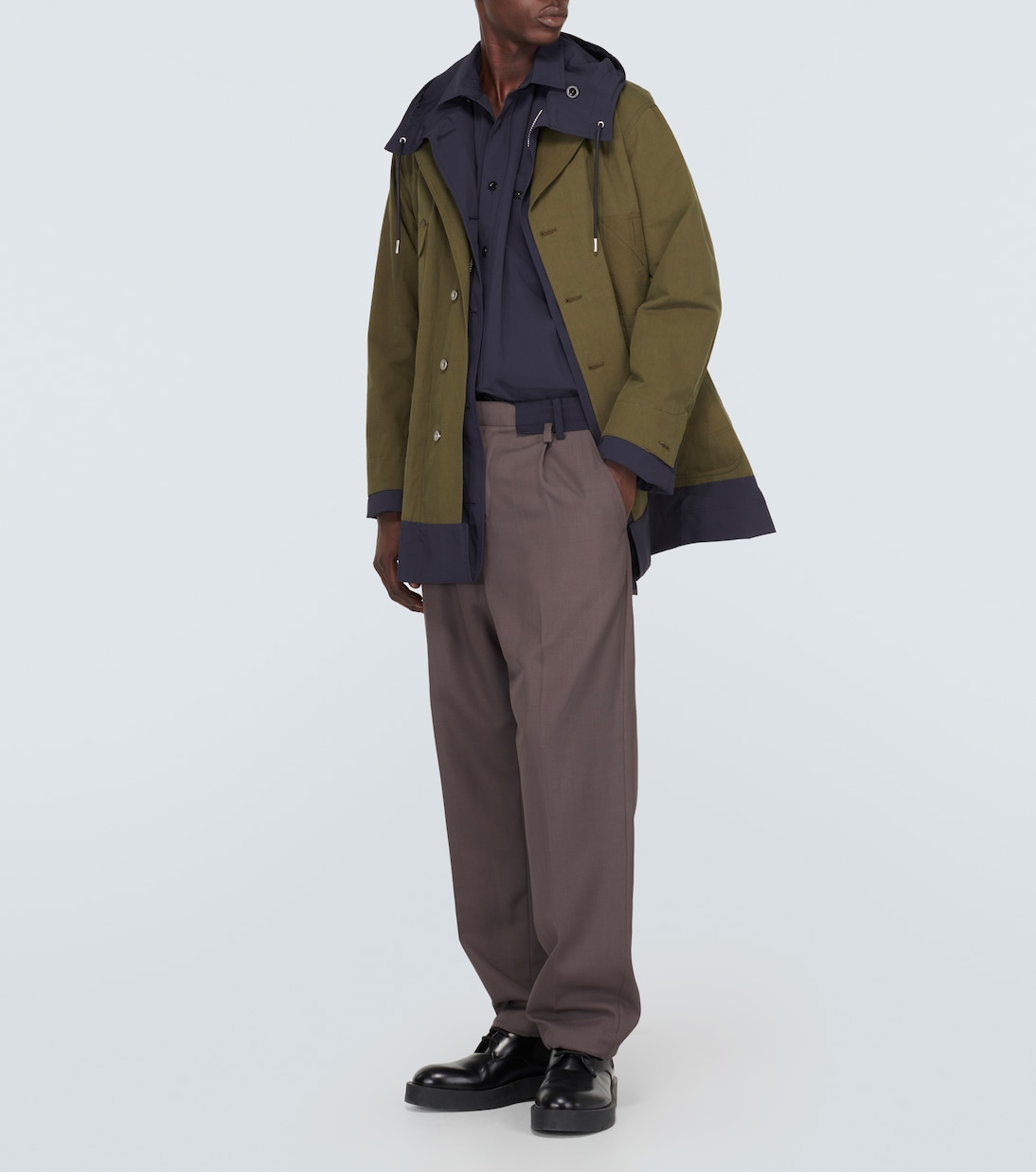 Abrigo reversible de mezcla de algodón | Sacai