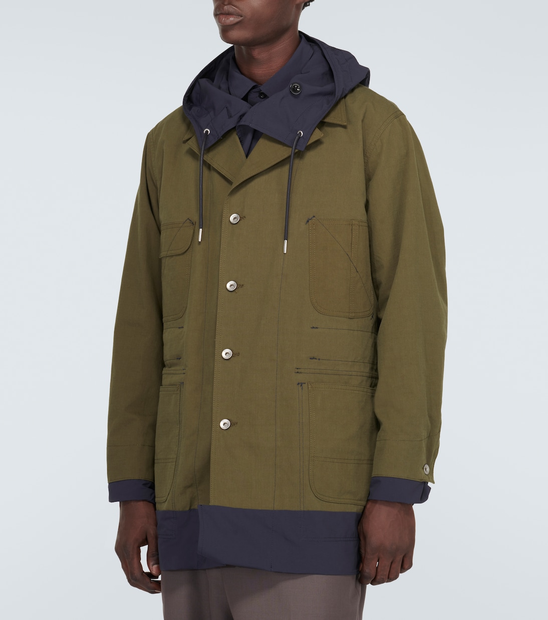 Abrigo reversible de mezcla de algodón | Sacai